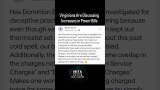 #VA residents are discussing higher #electricitybills in chat rooms and social media communities…