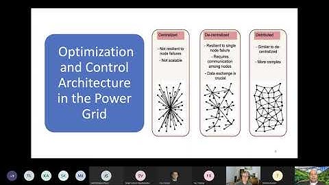 Distributed Optimization and Control for Enabling Power grid resiliency - IEEE PES CAMS Webinar