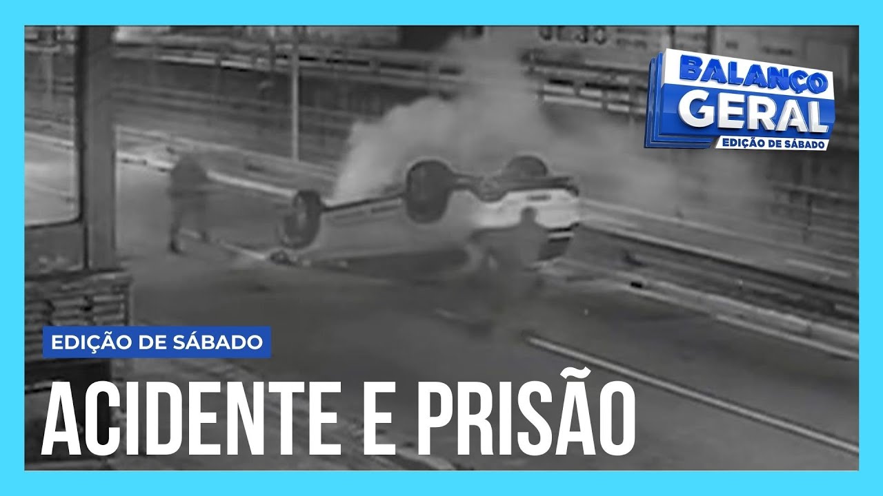 Criminoso capota carro em perseguição no ABC paulista