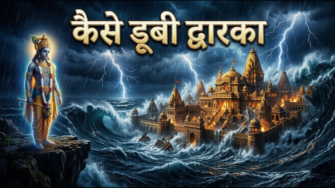 कैसे डूबी श्री कृष्ण की द्वारका | Mystery of Dwarka | 2D Animation