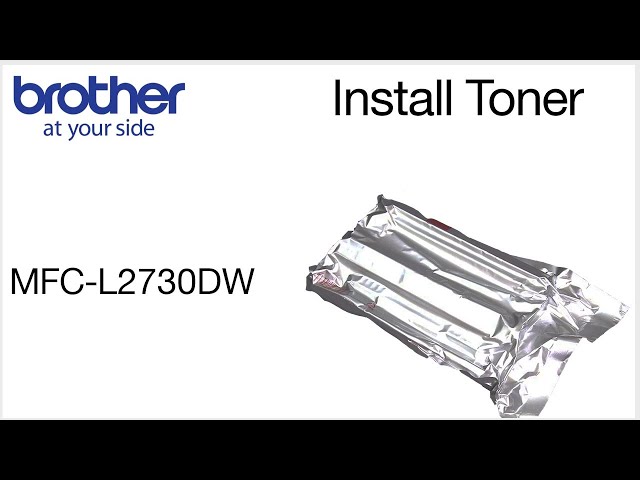 Install drum and toner – Brother MFCL2730DW 