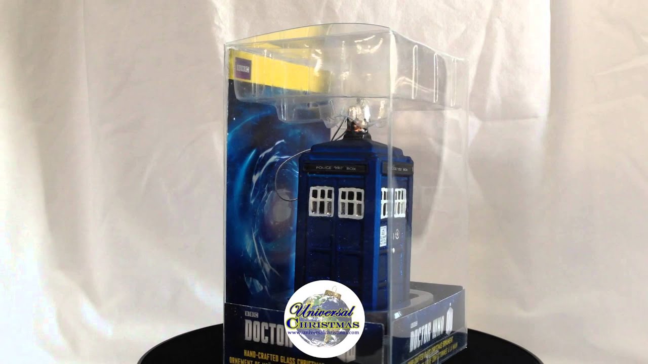 4-1/4-Inch Officially Licensed Doctor Who Tardis Figural Christmas Ornament