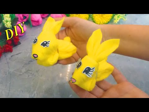 🐇🐇🐇 Пасхальные зайчики своими руками Декор к Пасхе Зайчик из полотенца 🐇🐇🐇 прост в изготовлении.