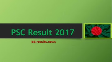 How to check BD PSC Result 2017 Bangladesh