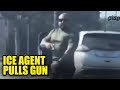 WATCH: Plainclothes ICE Agent Pulls GUN on Civilian in Front of Police