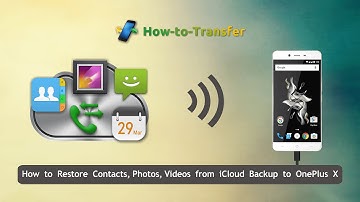 How to Restore Contacts, Photos, Videos from iCloud Backup to OnePlus X