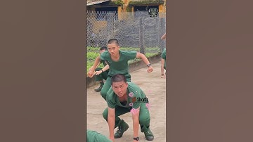 Rèn luyện thể lực với môn bật cóc cùng các chiến sĩ #bodoivietnam #quandoivietnam #short