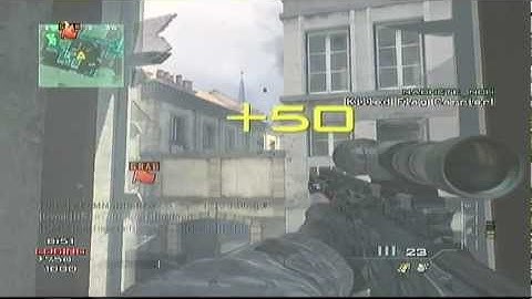 MW3 - 360 NO SCOPE MSR SNIPER WALL BANGG  x-CoMMaNDeRZ-x