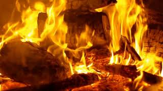 [10 Hours] Burning Logs Close Up - Video & Audio [1080HD] SlowTV