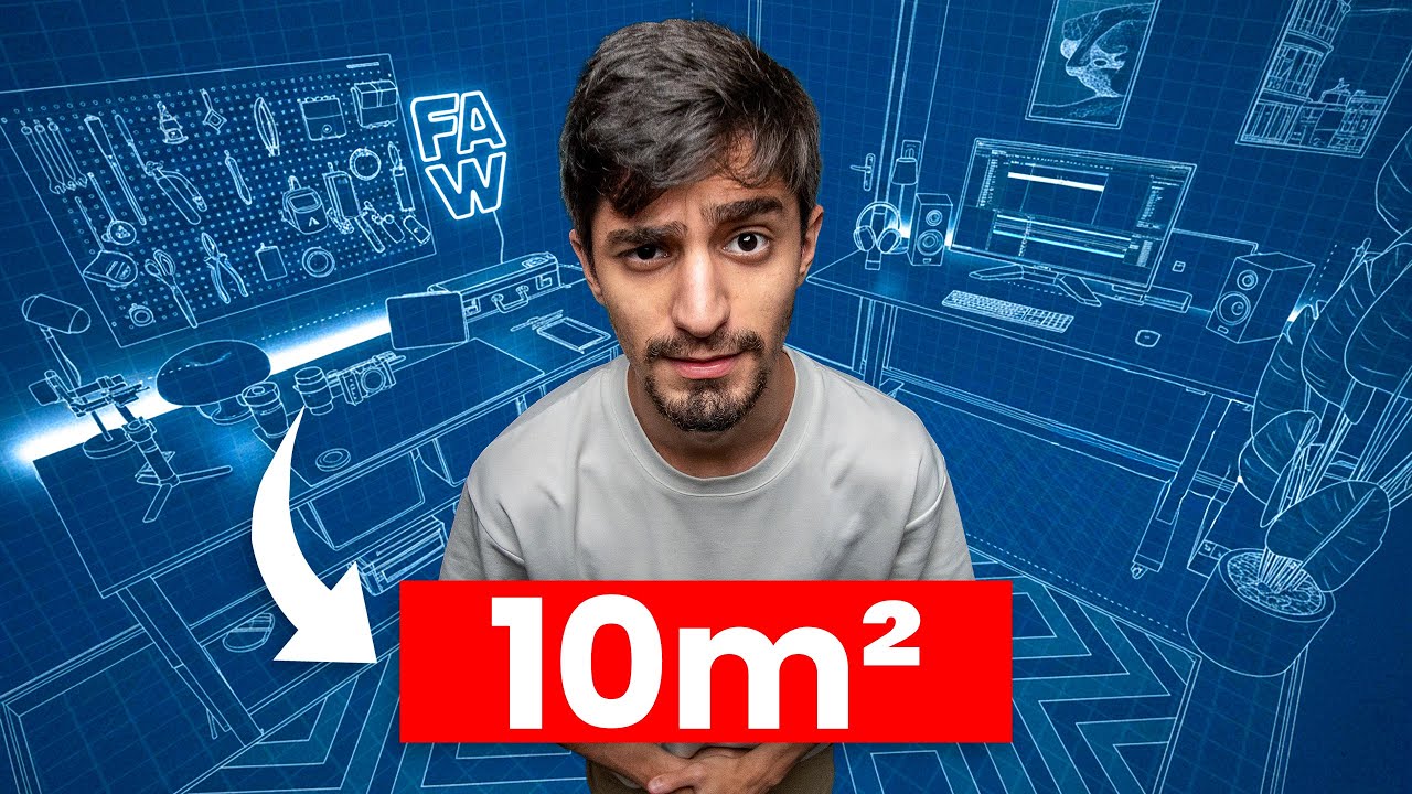 Transformei 10m² no ESTÚDIO PERFEITO (gastando pouco)