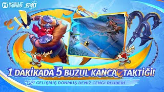 1 Dakikada 5 Buzul Kanca Taktiği | Gelişmiş Donmuş Deniz Cengi Rehberi | Mobile Legends: Bang Bang