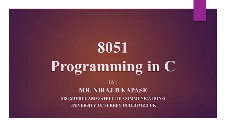 8051 Embedded C Programming