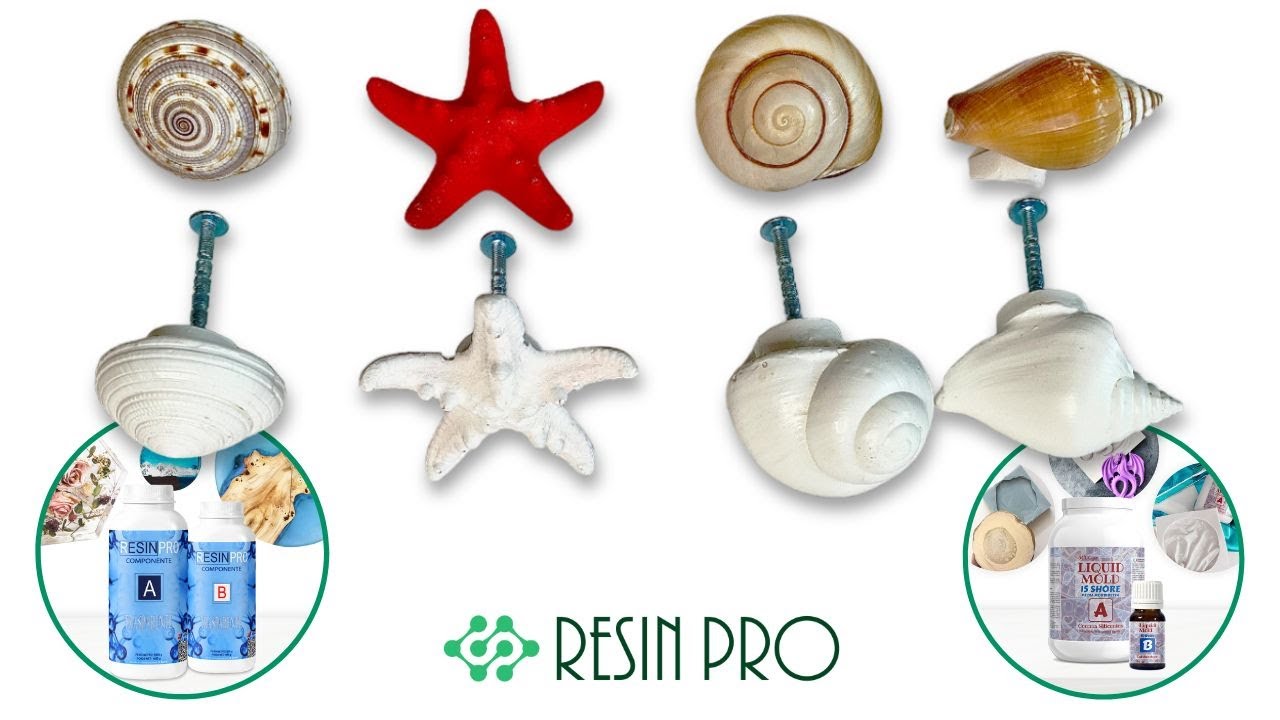 Cómo crear pomos de puertas con conchas marinas y resina de Resin Pro