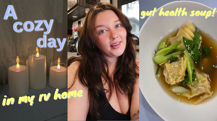 COZY DAY VLOG | GUT HEALTH SOUP , HOW I KEEP MY SK...