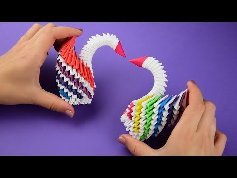 Origami muhteşem kuğu. Kağıt kuğu nasıl yapılır. Basit öğretici