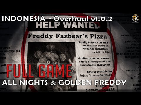 Five Nights at Freddy's Rewritten - Full Game W/ All Nights, Secret, Endless Mode 100% Indonesia