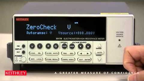 How To Setup the Model 6517B Electrometer for a Staircase Voltage Sweep