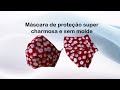 MÁSCARA SUPER CHARMOSA COM DUAS DOBRAS DIFERENTES E SEM MOLDE