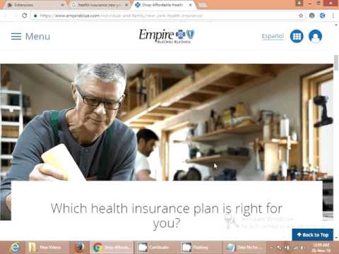 Empire Blue Health Insurance Account