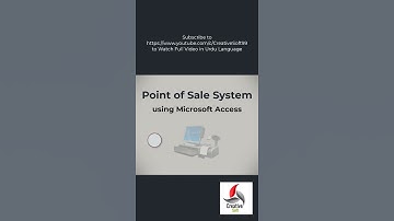 Designing POS System in Microsoft Access 2016  #shorts