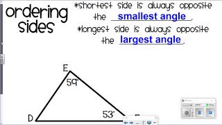 Ordering Sides of a Triangle