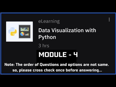 Module-4 Advance Visualization Tools||Data Visualization with Python #ibm #eduskills #edunet