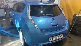 Установка подогрева батареи на Nissan Leaf