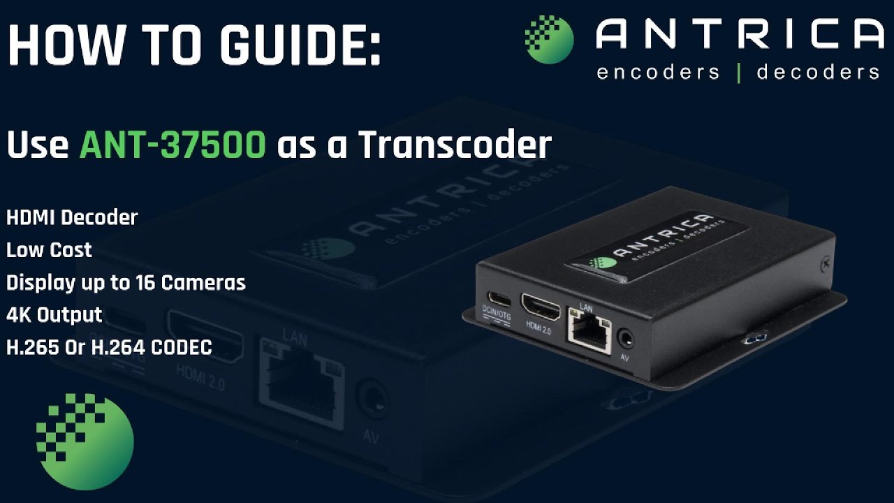 ANT-37500D (DANTE AV-H) 4K DECODER | Antrica