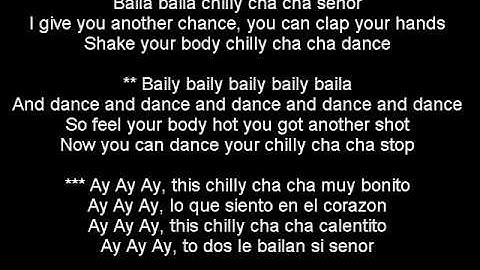 CHILLY CHA CHA - Karaoke JESSICA JAY