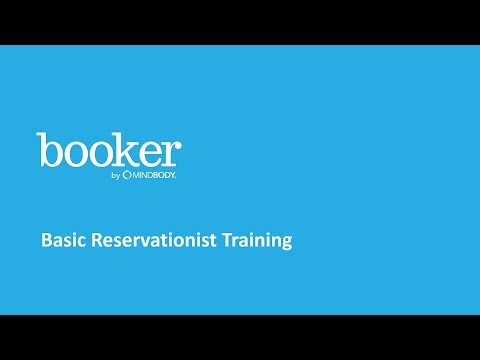 Booker Basic Reservationist Training