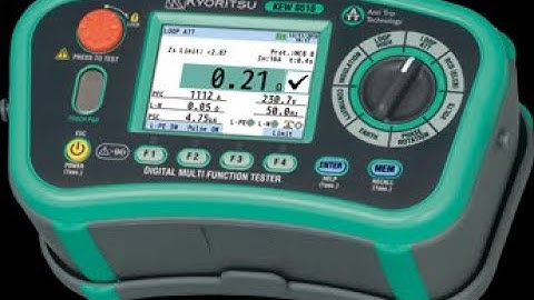KEW6516BT Online Demonstration Part 3 - Different types of testing demonnstration