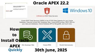 How to Install Oracle APEX 22.2 | DB 23ai Pluggable | Windows 10 | Omar Baig | Quickly