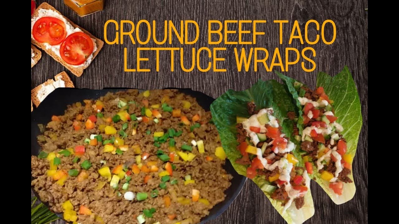 HOW TO MAKE GROUND BEEF TACO LETTUCE WRAPS/ LOW CARBS RECIPE/ PROUD OFW
