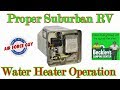 Explaining Proper Operation of the Suburban RV Water Heater  - w/"The Air Force Guy"