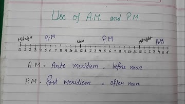 Time - AM and PM //  use of AM and PM // class 4 // math