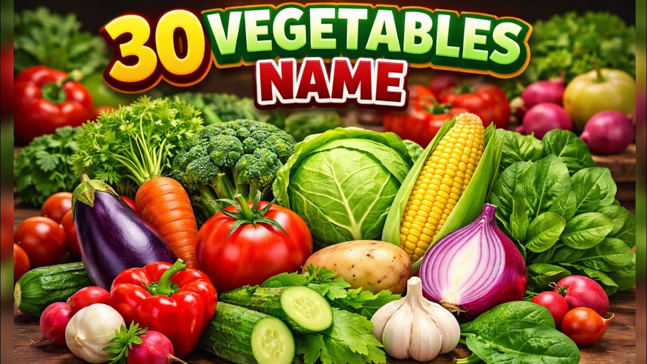 Vegetables Name For Babies | Learn Vegetables name