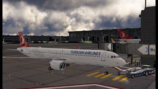 MSFS Live | Turkish Airline A321neo ( Istanbul - Stuttgart ) Full Flight Gameplay
