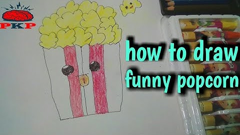 How to draw funny popcorn || art video || perfect knowledge pro