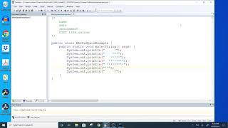Java 1, Fall 2019 - Chapter 1, White Space in Java Example