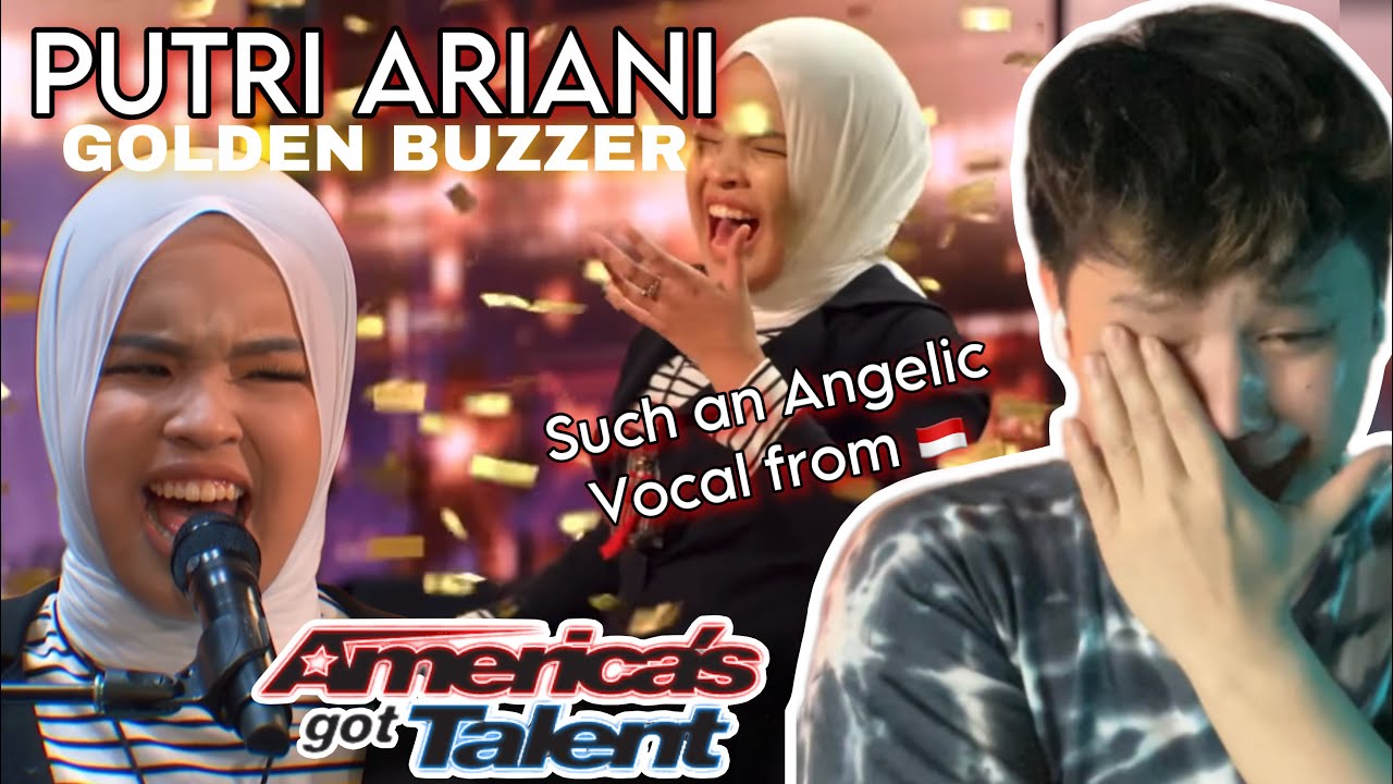 Golden Buzzer: Putri Ariani receives GOLDEN BUZZER from Simon Cowell | AGT 2023 | REACTION