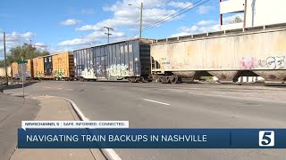 Storms cited for increase in trains blocking major intersections in Nashville neighborhoods