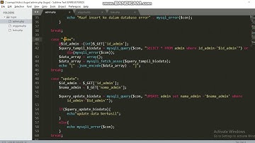 Tutorial Pembuatan JSON Pada PHP (Admin, Buku, Anggota)