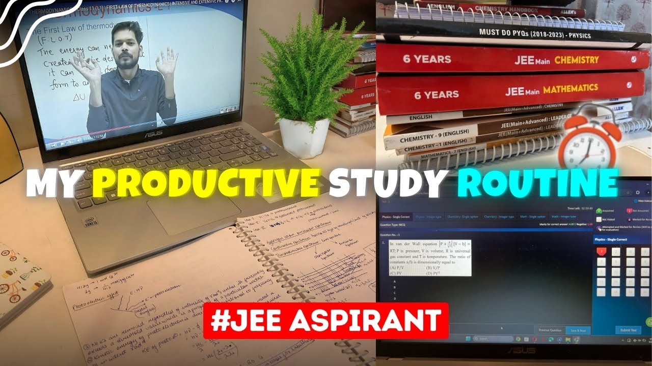 A day of PRODUCTIVITY in life of JEE 2025 DROPPER📚| @iitjeeone | Study ...