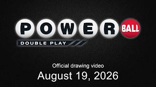 Powerball Double Play drawing for August 19 2026