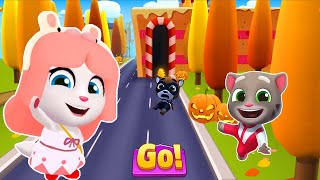 Talking Tom Gold Run Halloween Candy World 2025 🎃 Bunny Angela vs Tom
