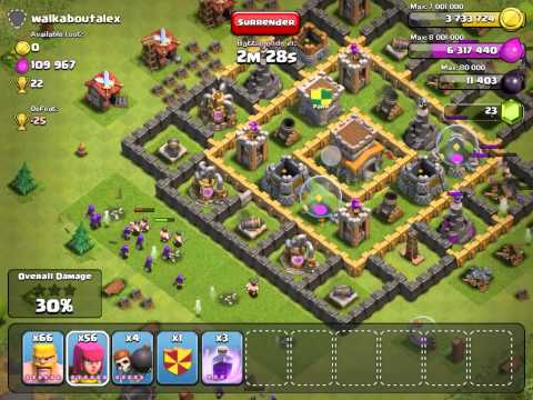 Clash of clans Farming at 1500 trophies is this easy