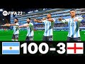FIFA 23 - MESSI, RONALDO, MBAPPE, NEYMAR, ALL STARS | ARGENTINA 100 - 3 ENGLAND