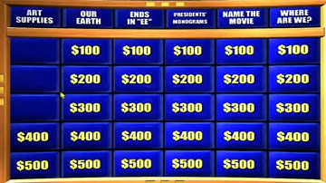 Jeopardy! 2nd Edition (PC): Game 1 Part 1