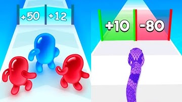 Join Blob Clash 3D vs Snake Run Race Satisfying ASMR Gameplay (Android,ios) (New Update)
