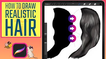 How To Draw Realistic Hair In Procreate - Procreate Tutorial For Beginners